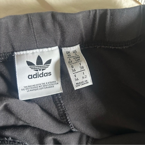 Adidas Womens Black Joggers with White Accents - Picture 7 of 9